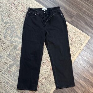 Abercrombie & Fitch Black Straight Leg Jeans